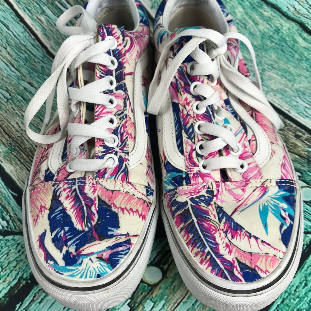 VANS Hawaiian floral print old skool sneakers